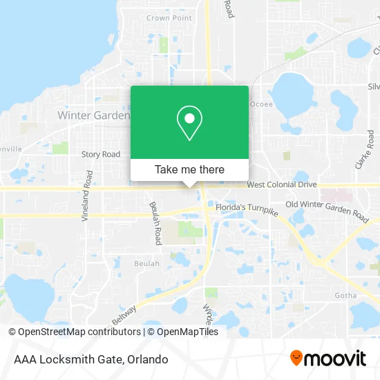 AAA Locksmith Gate map