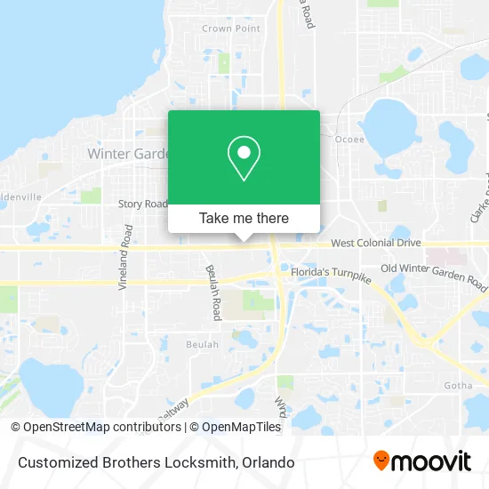 Customized Brothers Locksmith map