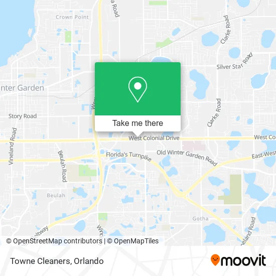 Mapa de Towne Cleaners
