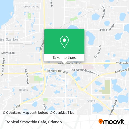 Mapa de Tropical Smoothie Cafe