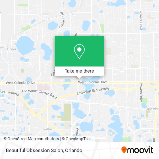 Mapa de Beautiful Obsession Salon