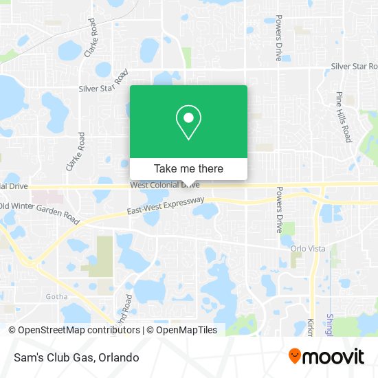 Sam's Club Gas map