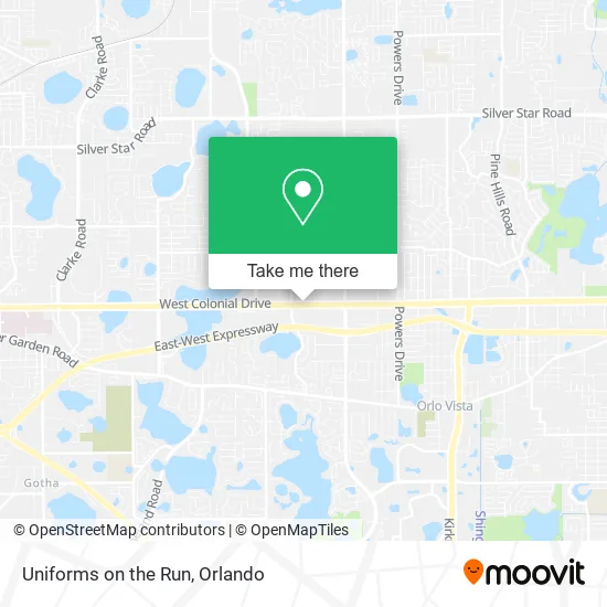 Uniforms on the Run map