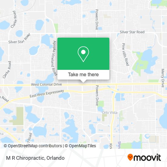 M R Chiropractic map