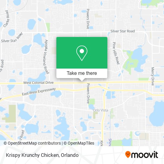 Krispy Krunchy Chicken map