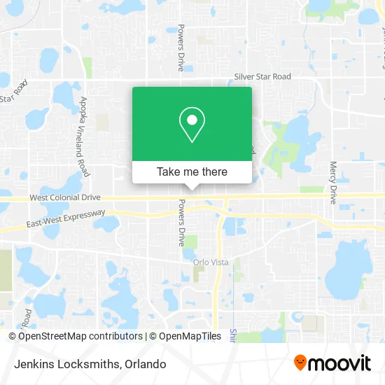 Jenkins Locksmiths map