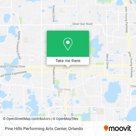 Pine Hills Performing Arts Center map