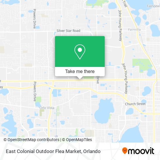 East Colonial Outdoor Flea Market map