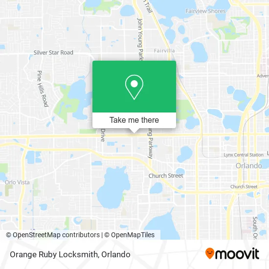 Orange Ruby Locksmith map