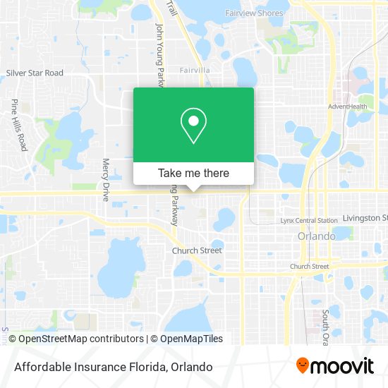 Affordable Insurance Florida map