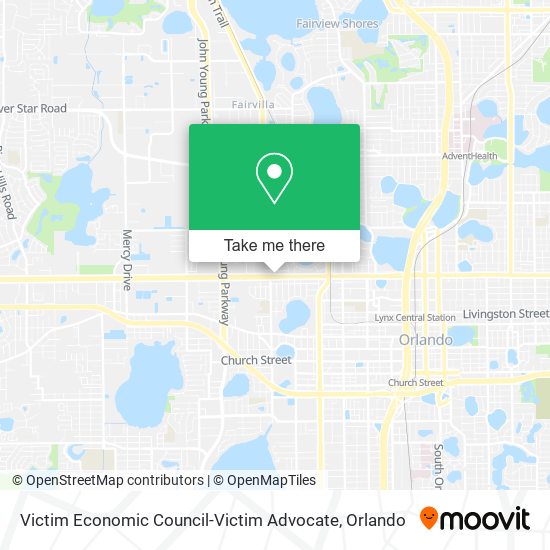 Victim Economic Council-Victim Advocate map