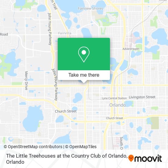 The Little Treehouses at the Country Club of Orlando map