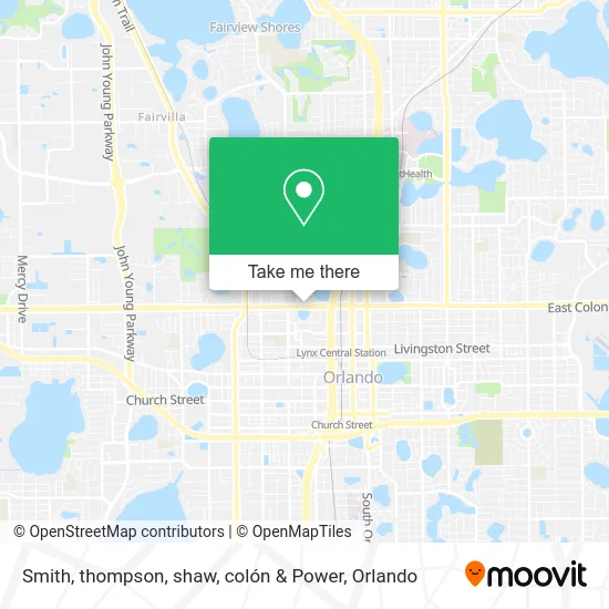 Smith, thompson, shaw, colón & Power map