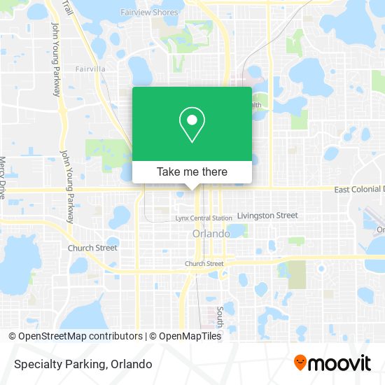 Specialty Parking map