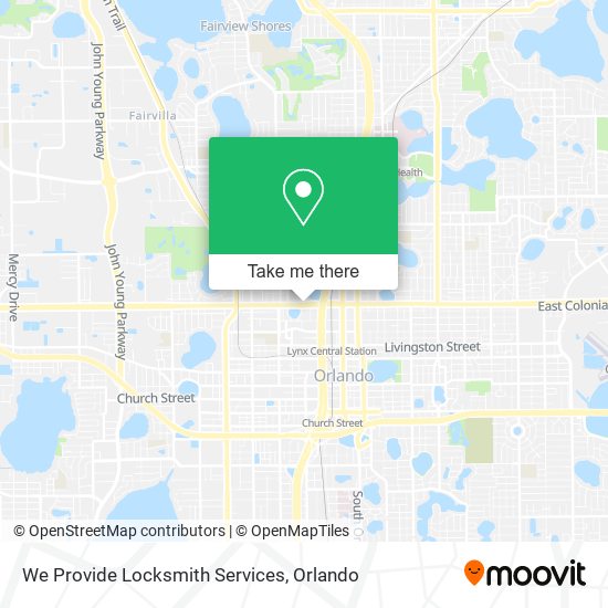 We Provide Locksmith Services map