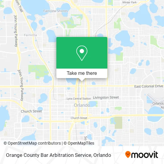 Mapa de Orange County Bar Arbitration Service