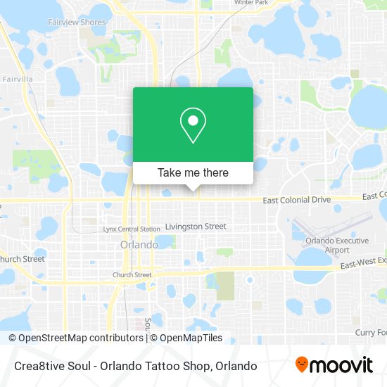 Crea8tive Soul - Orlando Tattoo Shop map
