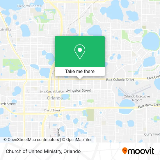 Church of United Ministry map