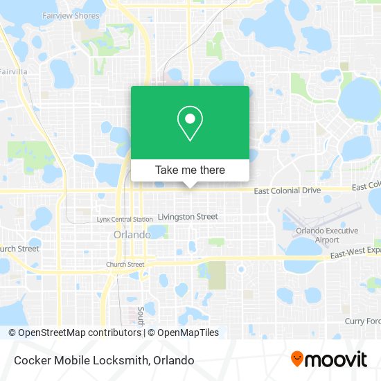 Cocker Mobile Locksmith map