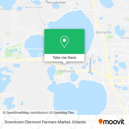 Downtown Clermont Farmers Market map