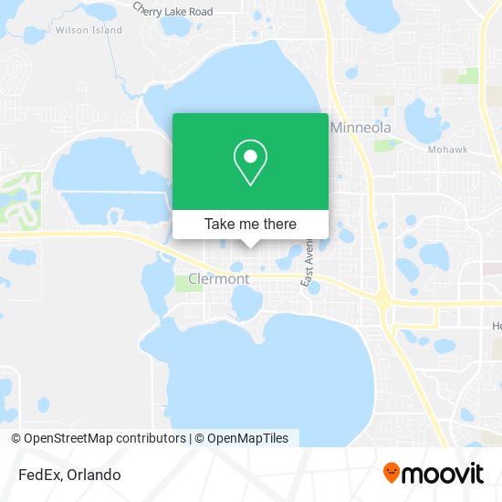 Mapa de FedEx