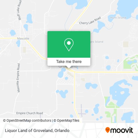 Liquor Land of Groveland map