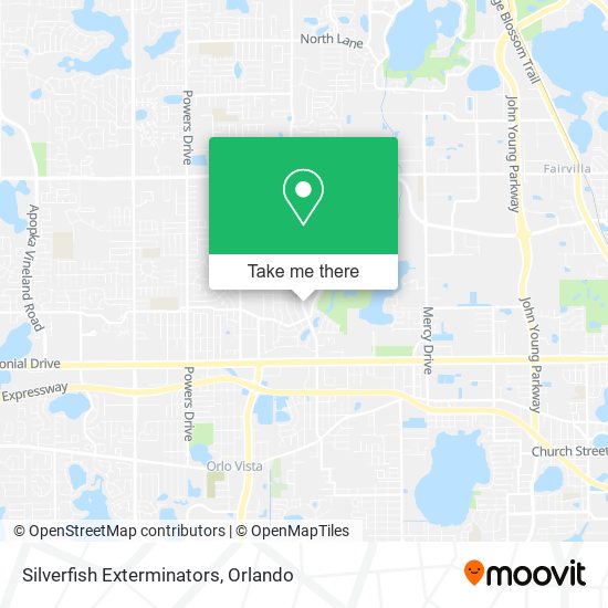 Mapa de Silverfish Exterminators