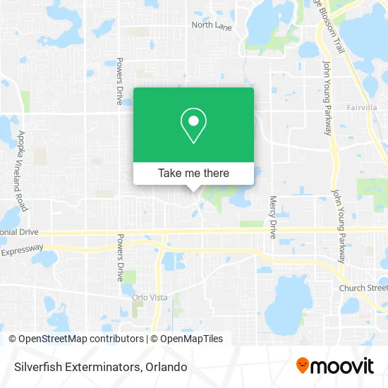 Silverfish Exterminators map