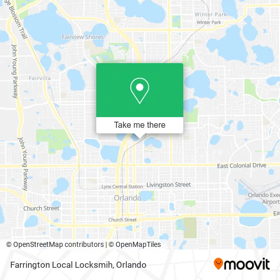 Farrington Local Locksmih map