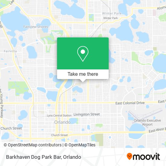 Barkhaven Dog Park Bar map