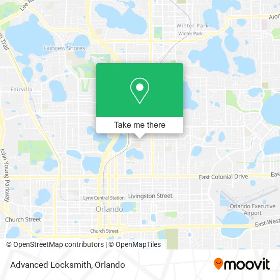 Advanced Locksmith map