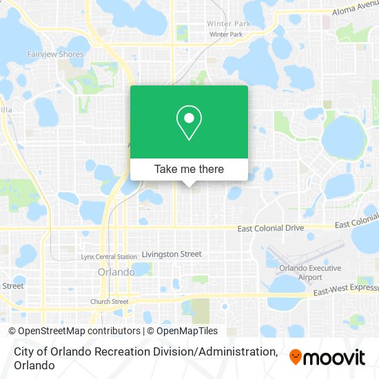 City of Orlando Recreation Division / Administration map