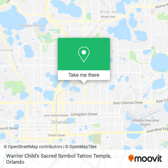 Warrior Child's Sacred Symbol Tattoo Temple map