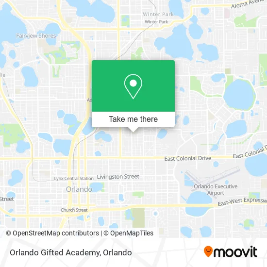 Mapa de Orlando Gifted Academy