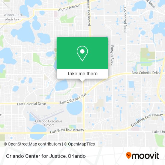 Orlando Center for Justice map