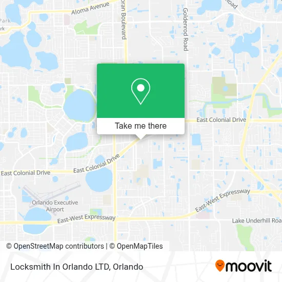Locksmith In Orlando LTD map