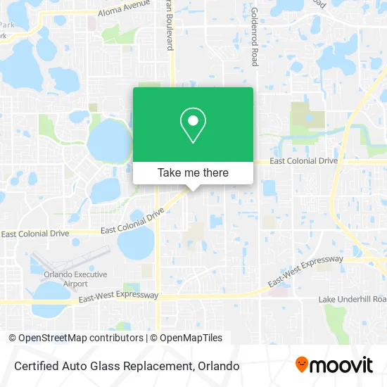 Certified Auto Glass Replacement map