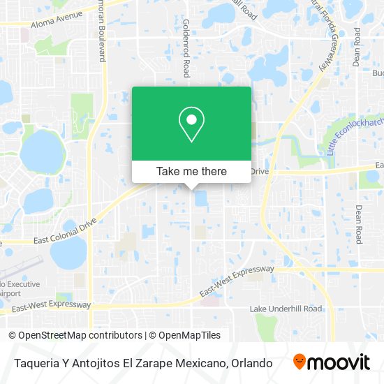 Mapa de Taqueria Y Antojitos El Zarape Mexicano