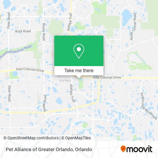 Mapa de Pet Alliance of Greater Orlando