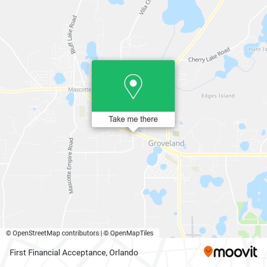 First Financial Acceptance map