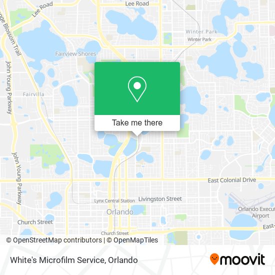 White's Microfilm Service map