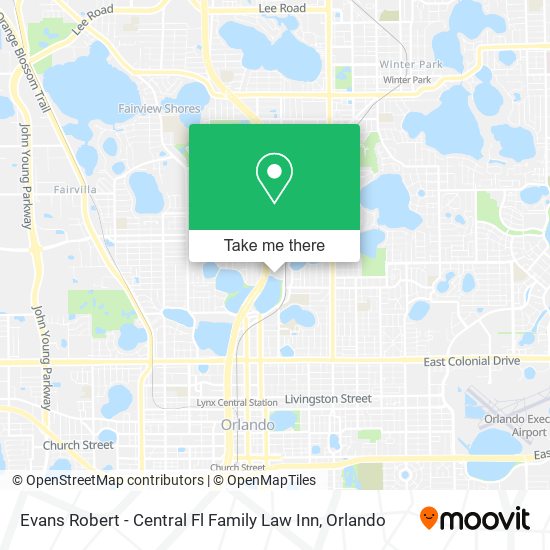 Mapa de Evans Robert - Central Fl Family Law Inn