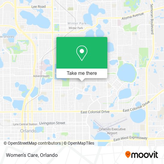 Women's Care map