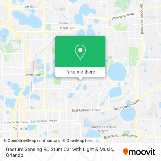Mapa de Gesture Sensing RC Stunt Car with Light & Music