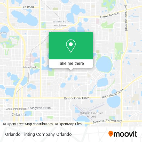 Mapa de Orlando Tinting Company