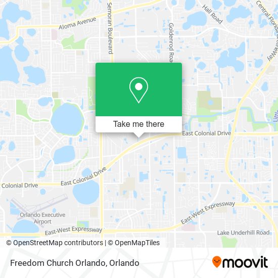 Freedom Church Orlando map