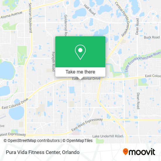 Pura Vida Fitness Center map