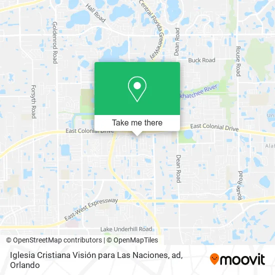 Mapa de Iglesia Cristiana Visión para Las Naciones, ad