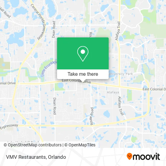 VMV Restaurants map