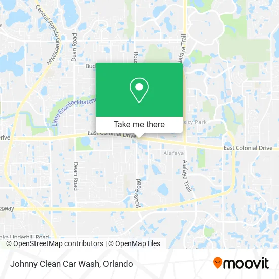 Johnny Clean Car Wash map